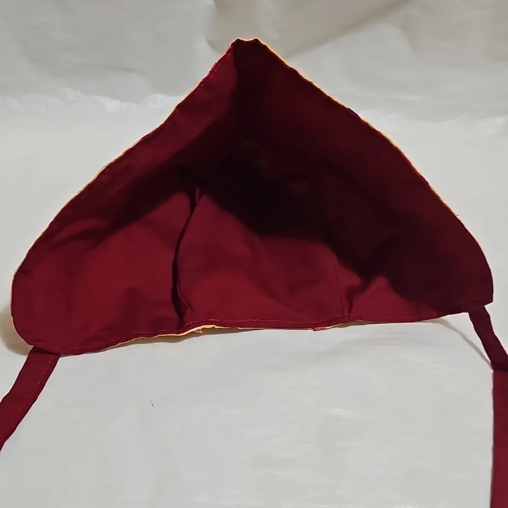 Sun Bonnet Yellow Red Ladybug Print Used